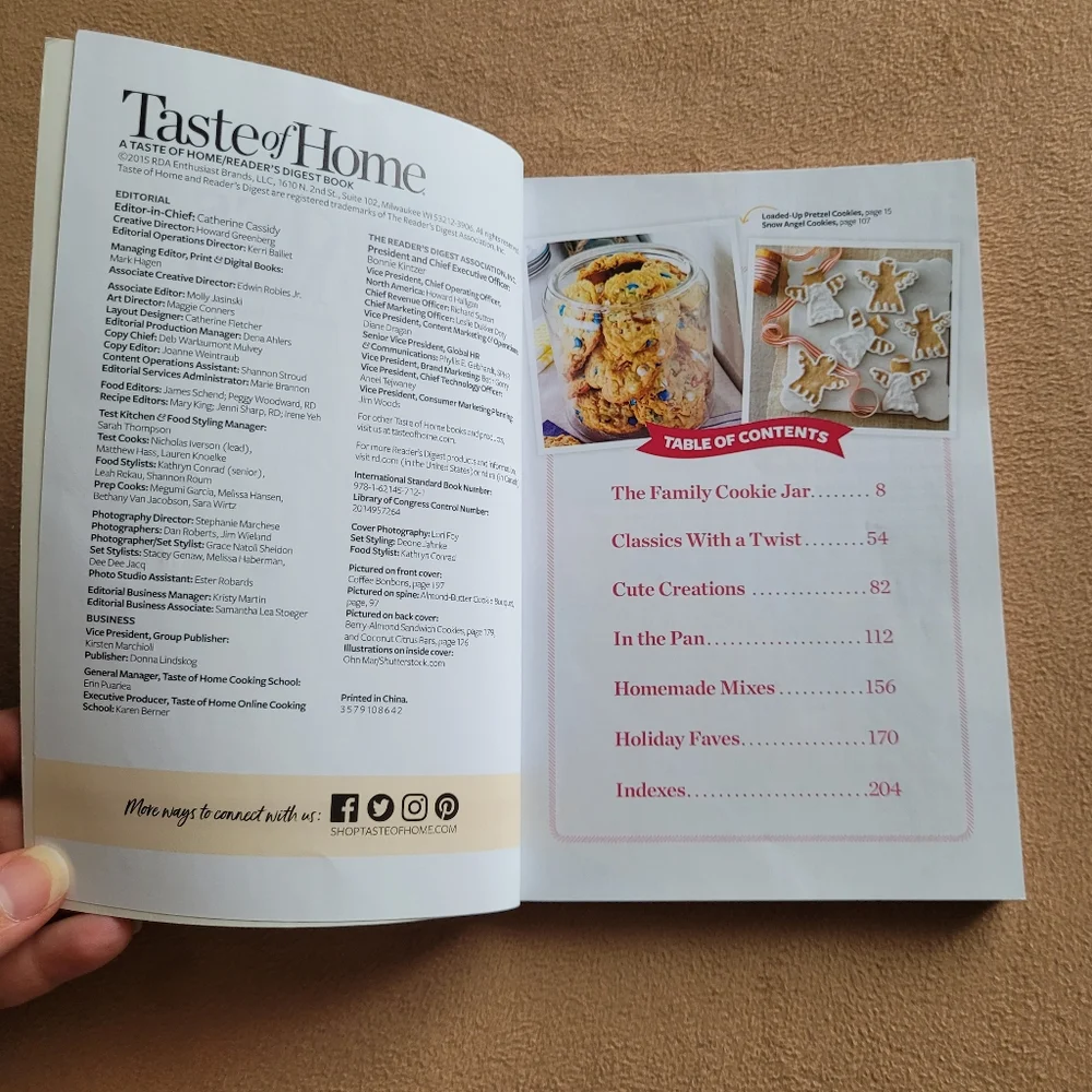 Taste Home Cookies Snack Bars Desserts Recipes 2015 Book Paperback Retro Classic